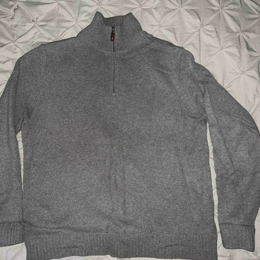 🚫SOLD🚫 J. Crew Men’s Charcoal Zip-Up Sweater